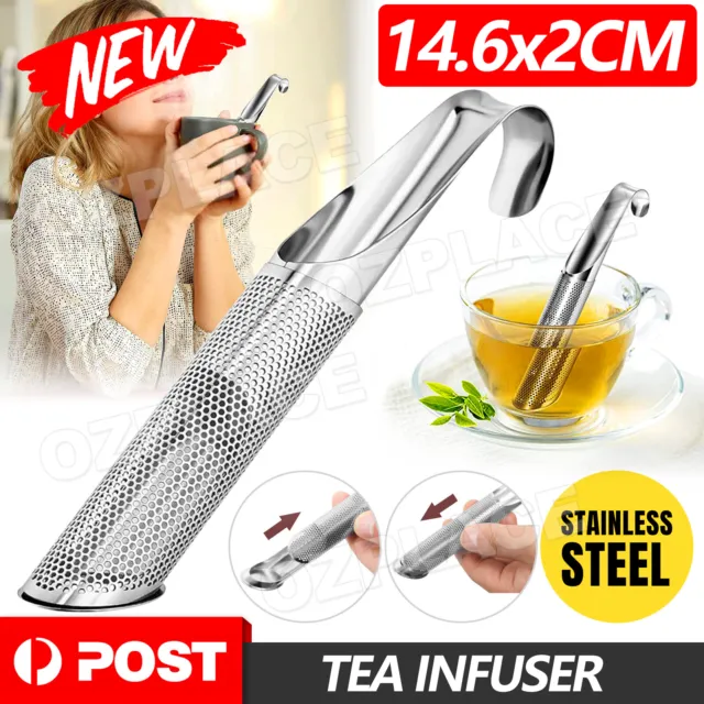Stainless Steel Tea Infuser Leaf Strainer Herbal Mesh Loose Filter Diffuser Mug