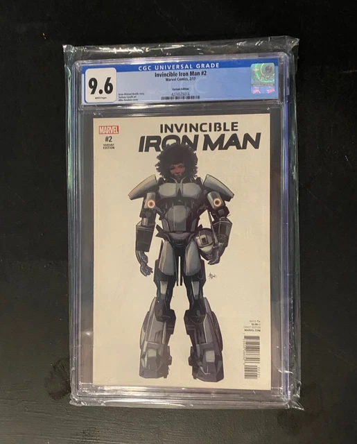 Invincible Iron Man #2 (2017) Cgc 9.6 Riri Williams Retailer Variant 1:10