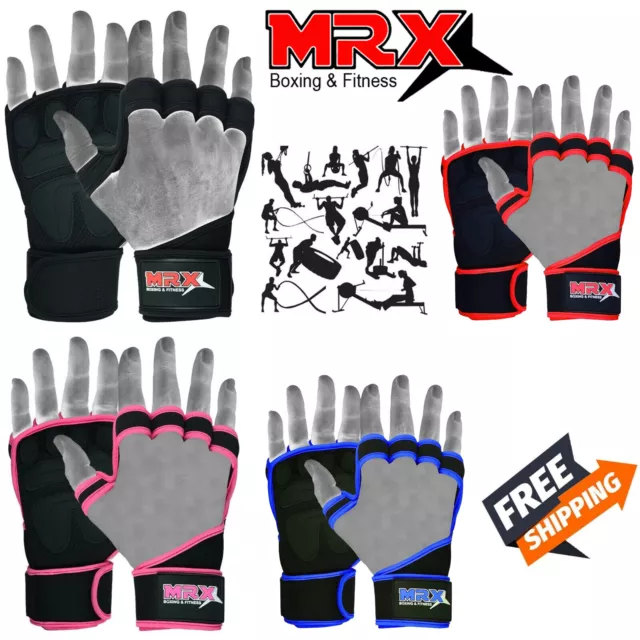Unisex Gym Weight Lifting Gloves Workout Training Weightlifting Wrist Straps