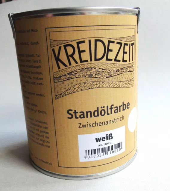 Kreidezeit Standölfarbe Zwischen- oder Schussanstrich 750 ml