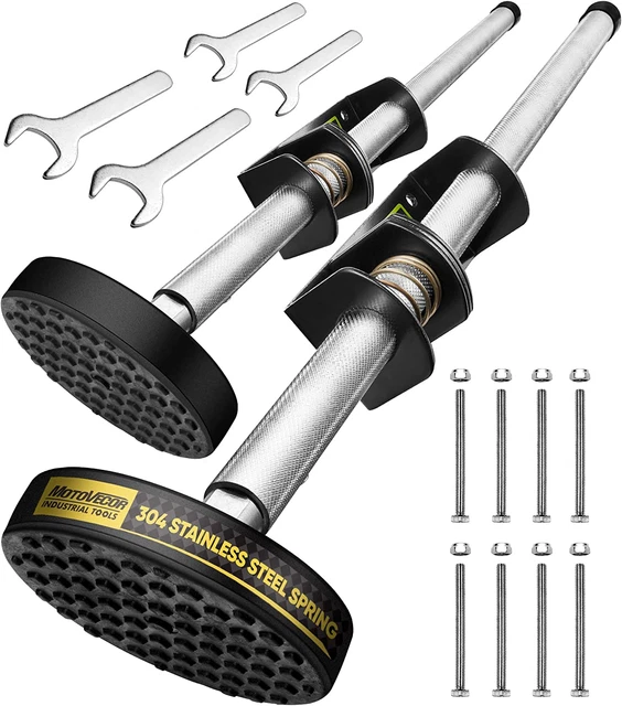 ADJUSTABLE LADDER LEVELER with AntiSlip Rubber Feet, Extension Ladder