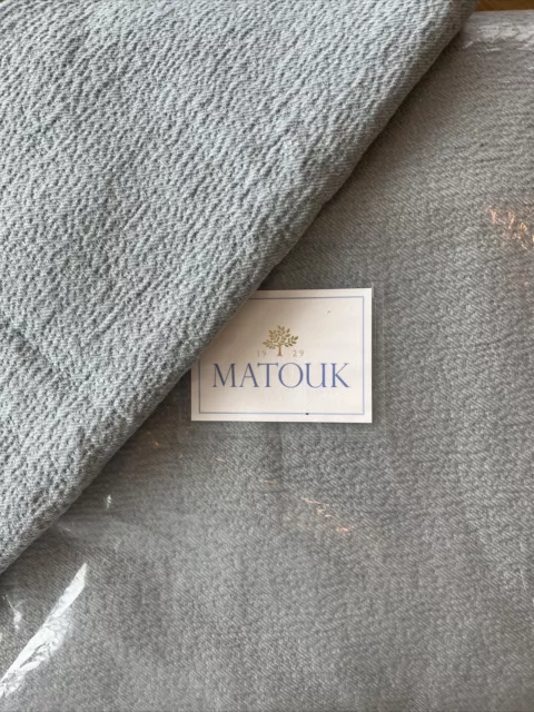 MATOUK~PACIFIC~1 TWIN COVERLET + 1 KING SHAM~2p SET~POOL~M107~blue/gray~NWT~