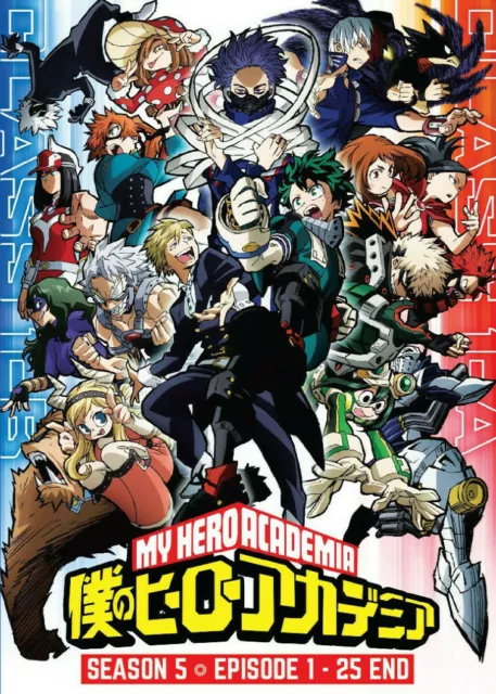 DVD ANIME BOKU NO HERO ACADEMIA SEASON 6 VOL.1-25 END ENGLISH DUBBED REGION  ALL