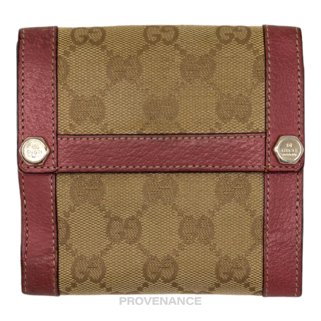 Gucci Trifold Wallet - GG Canvas Powder PInk