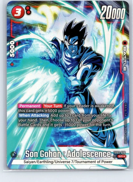 Carte Son Goku Alt Art FB02-001 L – Blazing Aura – Dragon Ball Fusion World – Japonaise