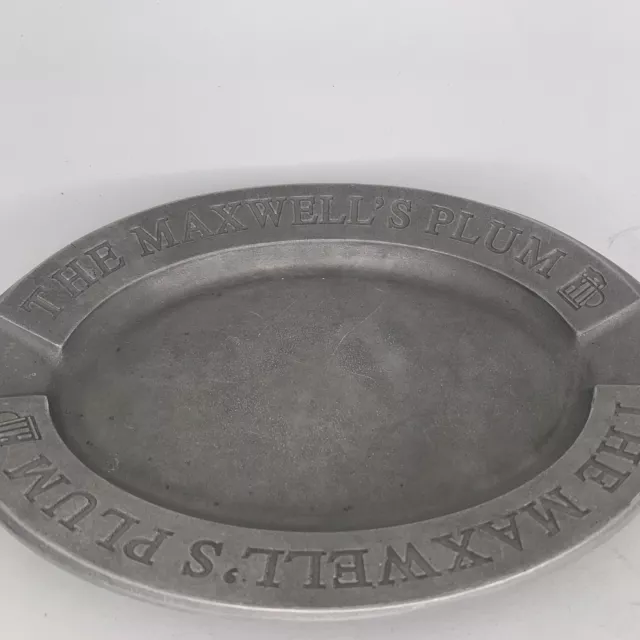 The maxwells Plum Bar Pub Halifax Nova scotia Vintage Ashtray Pewter Metal