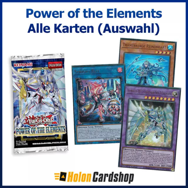 Yu-Gi-Oh! Power of the Elements (POTE) Deutsch, 1. Edition - (Auswahl)
