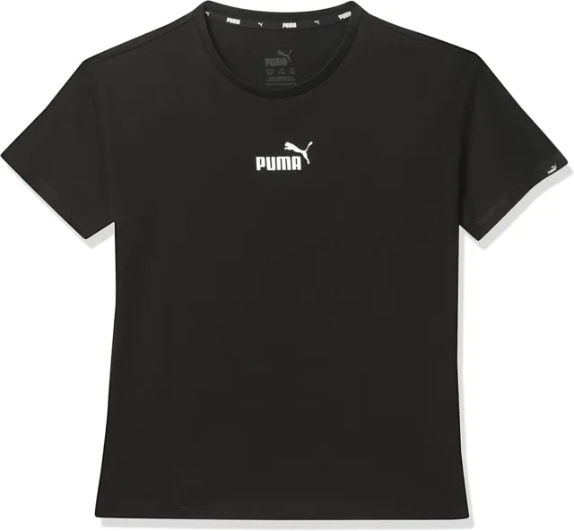 T-shirt Puma ragazza Power Elongated G shirt sportiva t-shirt nera taglia 176