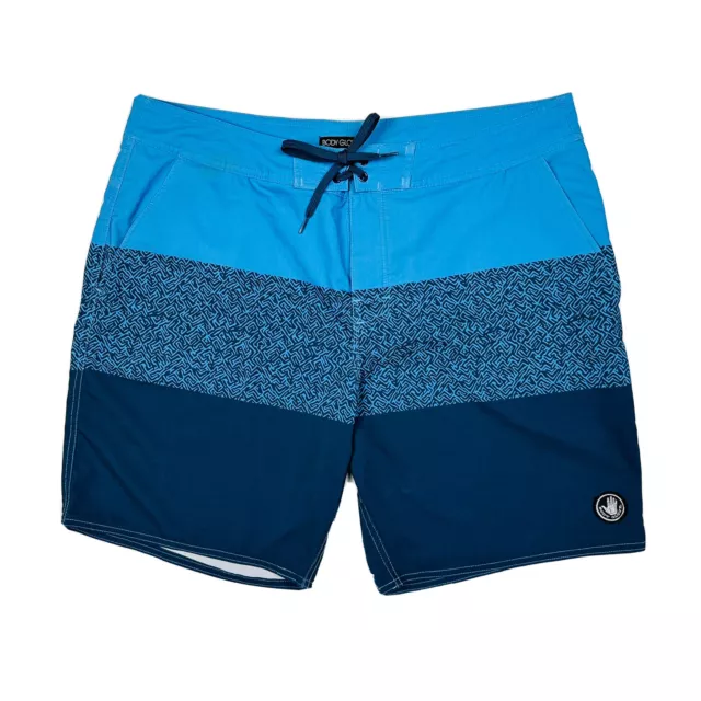 Body Glove Mens Board Shorts Size 36 3 Toned Blue Surf Wear Beach pool Swim Wear