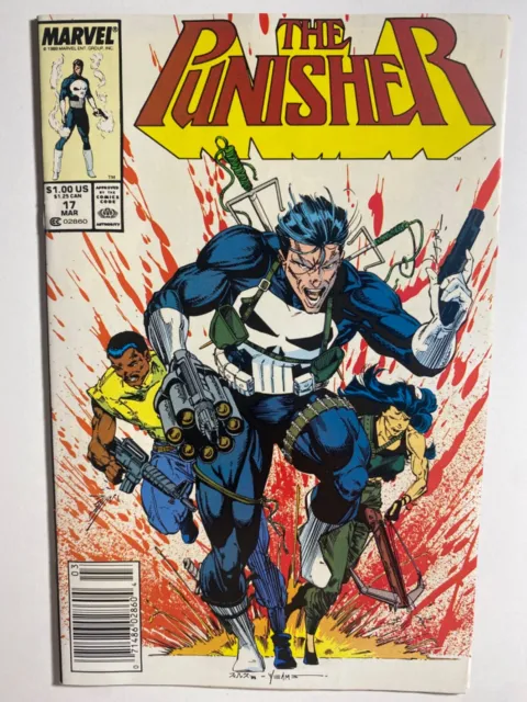 Marvel Comics The Punisher Vol. Ii #17 (1989) Barcode Variant Vf Comic