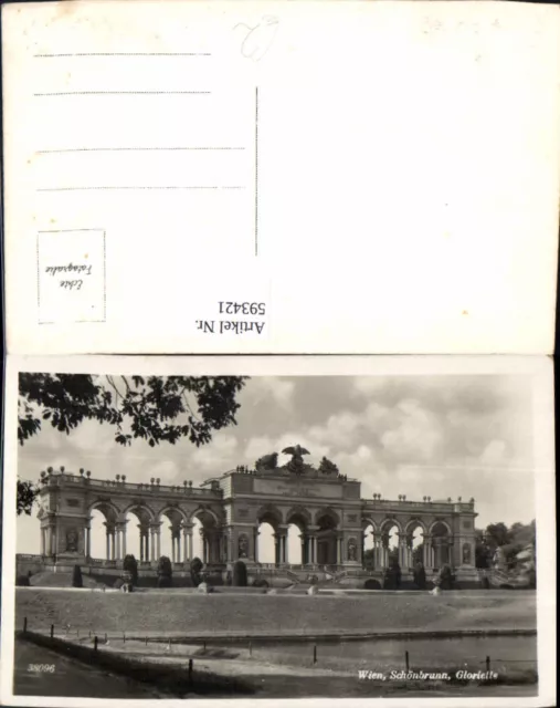 593421,Foto Ak Wien Hietzing Schloss Schönbrunn Gloriette Vienna