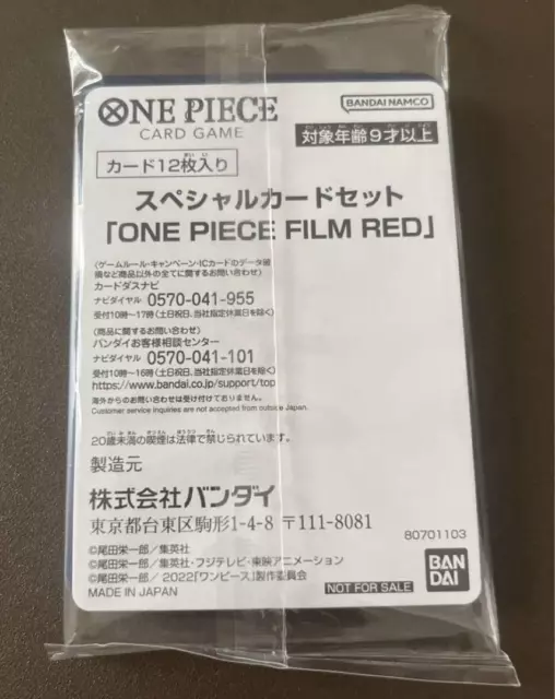 Film One Piece Limited Jeu de cartes Film ROUGE Finale Set scellé TOUT NEUF ! 3