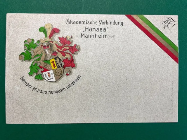 Studentika - Couleurkarte Hansea Mannheim - ungel. - 1
