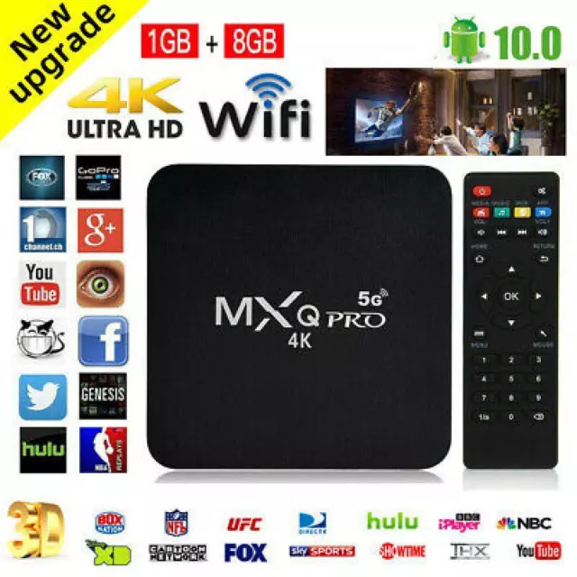 Set-top Box Android 11X Smart TV Box Cuatro Núcleos 4K HD 2.4GHz WiFi 1080P 3D Media