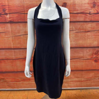 Victoria Secrets Bra Tops Navy Halter Dress Sz L