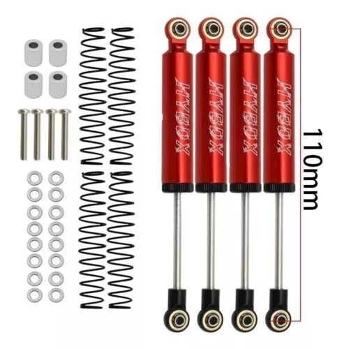 RC Shock Absorber Set 2pcs RC Dampers for 1/10 RC Crawler Axial SCX10 TRX-4 D90