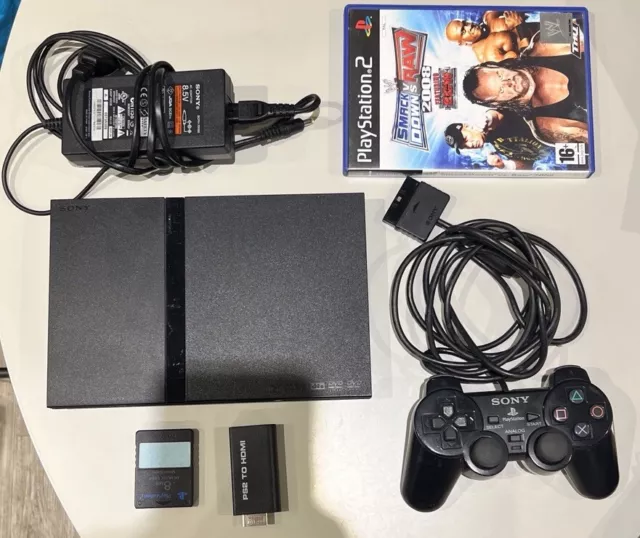SONY PLAYSTATION 2 PS2 Slim Console Controller Leads Memory Card Hdmi Adapter 52.45 PicClick UK