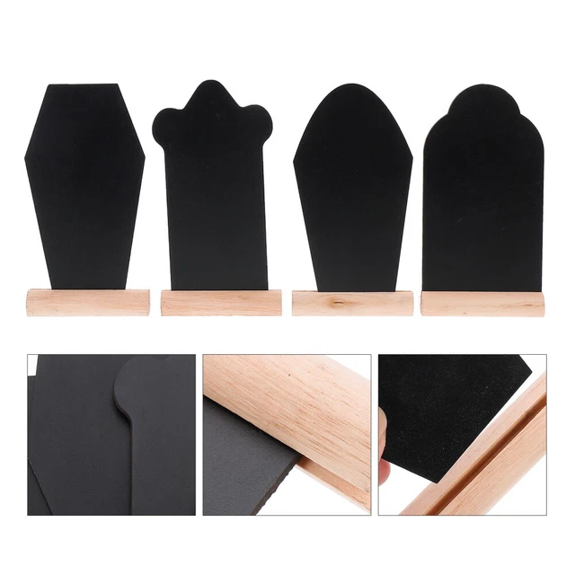 4 piezas tablas de decoración de eventos pizarra de graffiti