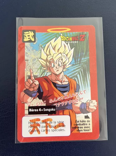 🇫🇷 Dragon Ball Carte Héros 4 Songoku Part 16 Carddass Bandaï 1995 FR