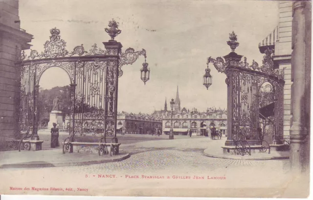 CPA 54 1905 NANCY Place Stanislas et Grille Jean Lamour