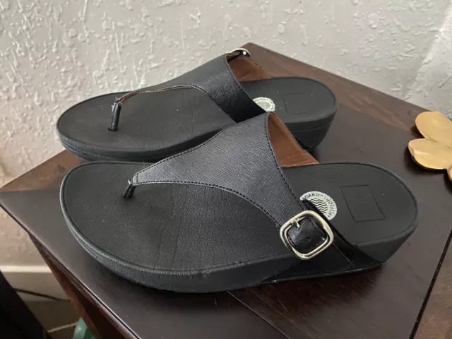 Fitflop Women's The Skinny Toe-Thong Sandals-Black 38