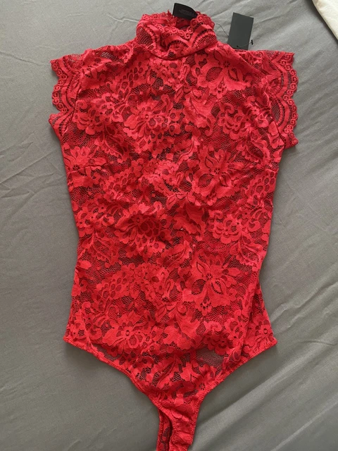 Body Lipsy in pizzo nuovo con etichette M