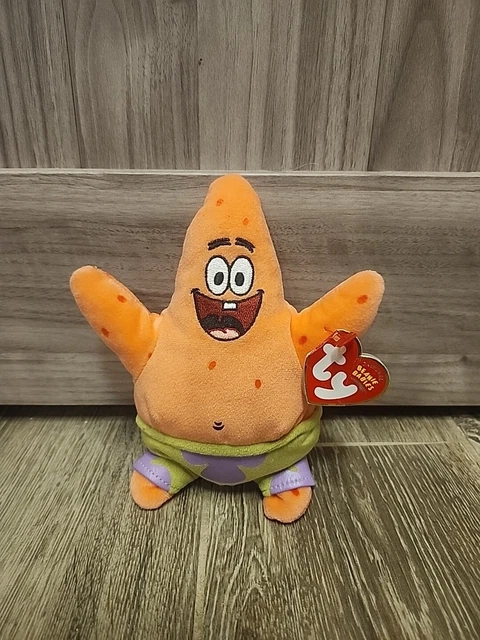 PATRICK STAR TY Beanie Babies Plush SpongeBob Nickelodeon 2004 With ...