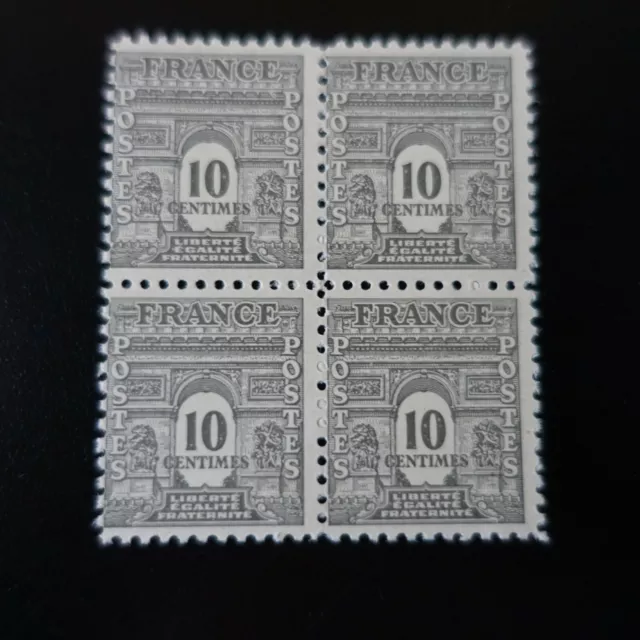 France Timbre Type Arc De Triomphe N°621 Bloc De 4 Neuf ** Luxe Mnh