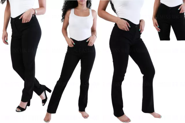 GIRLS BLACK SCHOOL Trousers Women Skinny Office Work Navy Grey Sizes 4-18  £14.99 - PicClick UK