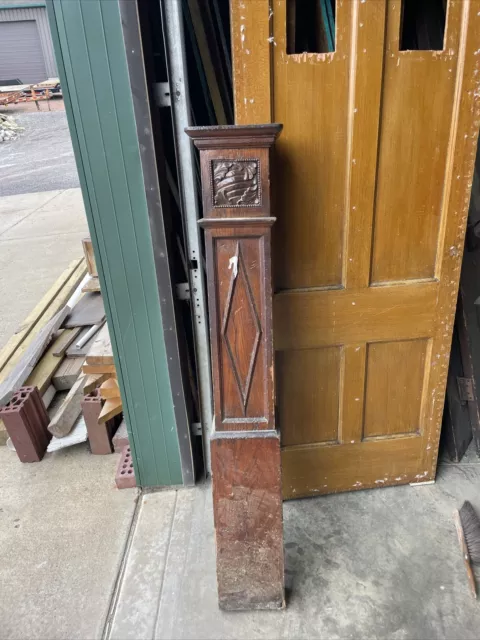 Bova antique carved Newell post 8 x 8 x 40.25