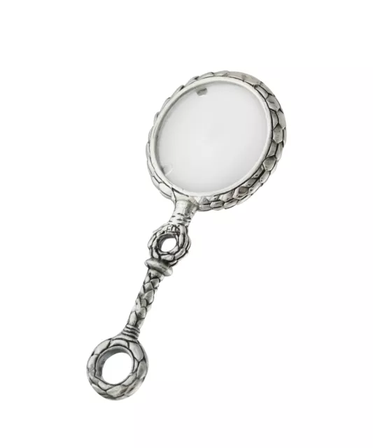 Victorian Magnifier Pendant - 925 Sterling Silver - 7x Magnifying Glass NEW
