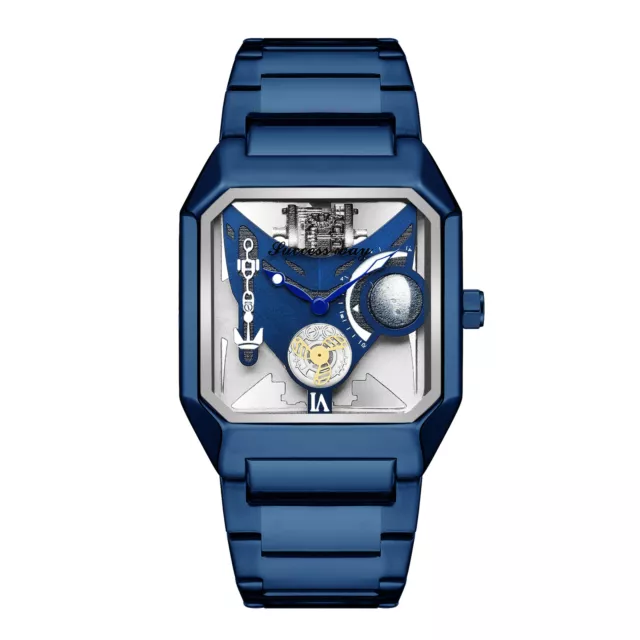 Hollow Automatic Mechanical Men's Watch Waterproof Luminous Quartz