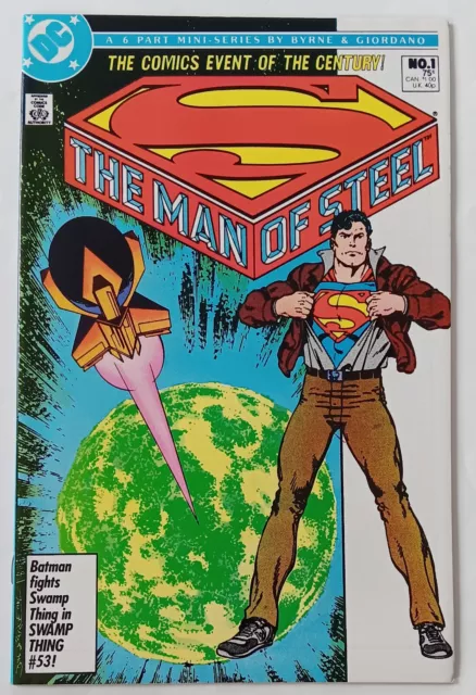 The Man of Steel 1 DC Comics 1986 Origin of Superman John Byrne