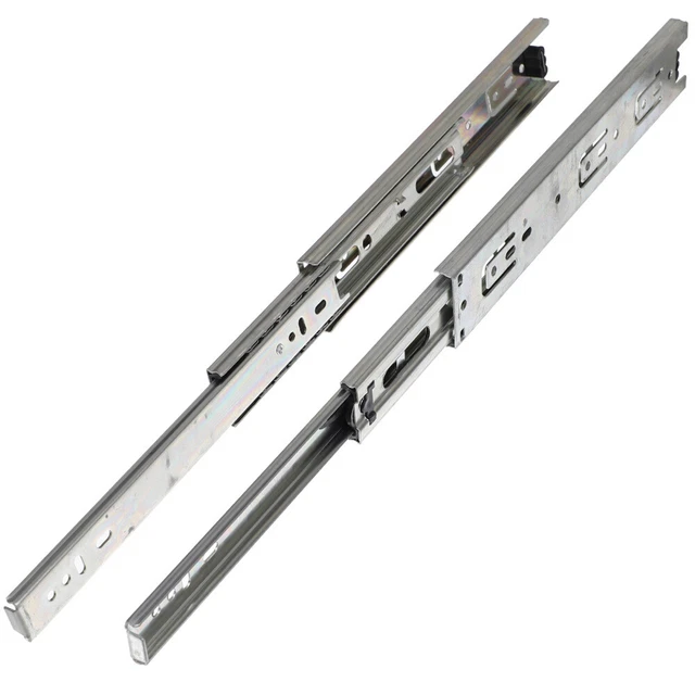 2 PCS HEAVY Duty Slide Rails Drawer Track Guides Slides Cupboard £19.99 ...
