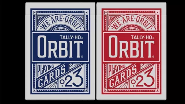 Orbit Tally Ho Circle Back (Red) Playing Cards, Great Gift For Card Collectors