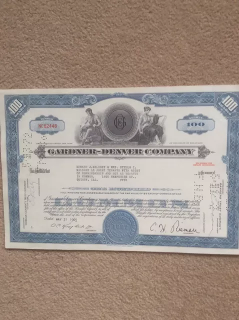 Nice U.S. Share Certificate In Great Condition