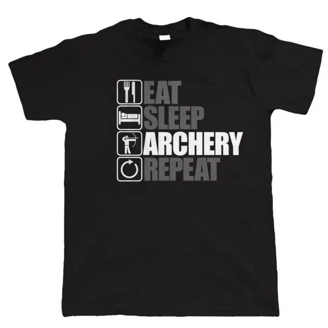 Eat Sleep Archery Repeat, Mens Funny Archery T Shirt, Gift Dad