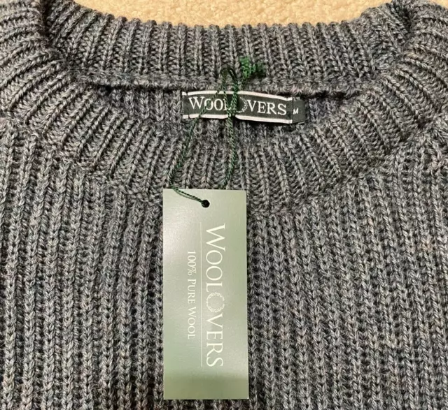 WOOLOVERS 100% PURE Wool Pullover Chunky Heavy Sweater Mens Medium ...