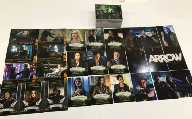 Cryptozoic Dc Arrow Season 2 To Season 4 Trading Card 3 Base Set + 10 Chase Sets 3