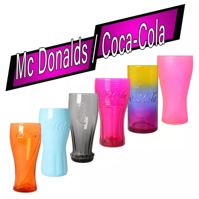 Coca Cola Gläser Mc Donalds Glas Sammelglas Sammelgläser Limited Edition Auswahl