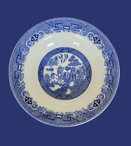Vintage Barratt's of Staffordshire Blue and White 'Willow' Pattern Dish