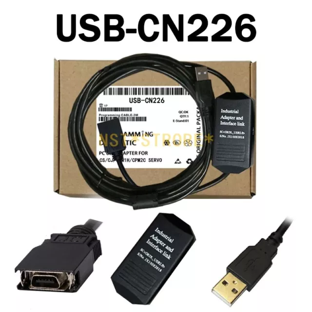 1PCS New USB-CN226 Industrial Grade Programming Cable For CS/CJ/CQM1H/CPM2C PLC