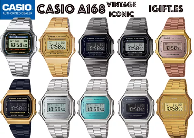 ✌️Reloj Casio Retro Collection, de mujer digital dorado LA680WEGA-9ER.