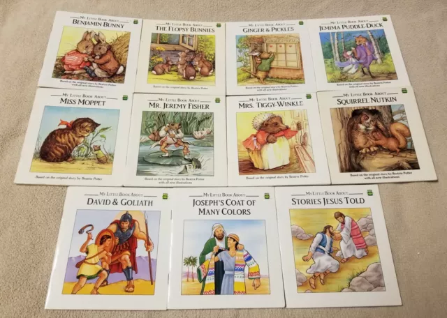 Lot 11 MY LITTLE BOOK ABOUT Books LEAP FROG Beatrix Potter and Bible Stories EUC