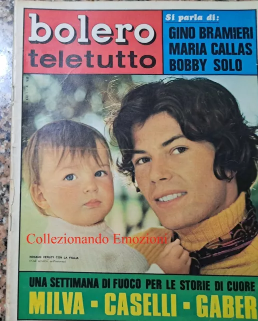 Bolero Teletutto n.1156 del 1969-Renaud Verley-Caselli-Bramieri-Gaber-Bobby Solo