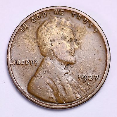 1927-D Lincoln Wheat Cent Penny LOWEST PRICES ON THE BAY!  FREE SHIPPING!