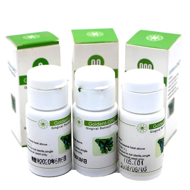 3 SIZES DENTAL GoldentGRC Gingival Retraction Cord Packing Length 120