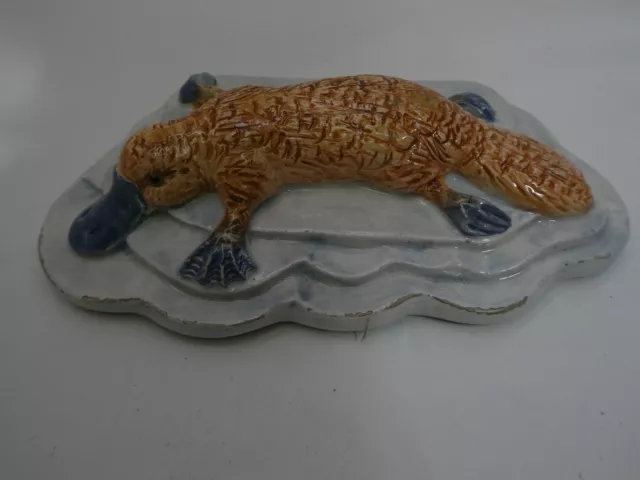 Australian Pottery Platypus Statue Model Figurine Signed Soat Australian Pottery Platypus Statue Model Figurine Signed Soat