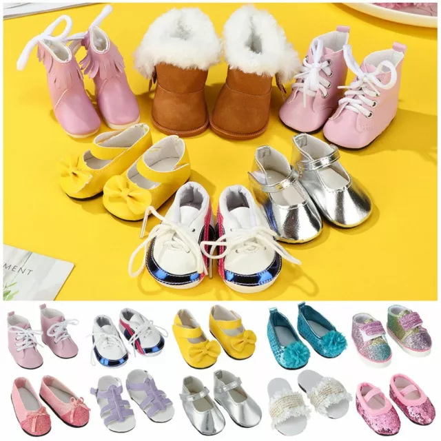 Zubehör für Puppenbekleidung 7cm Manuelle Schuhe Sandalen mit Puppenbooten