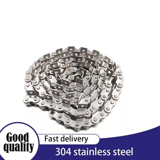 304 Stainless steel Industrial Bending Plate Chain Connector 08B - 16A Chains